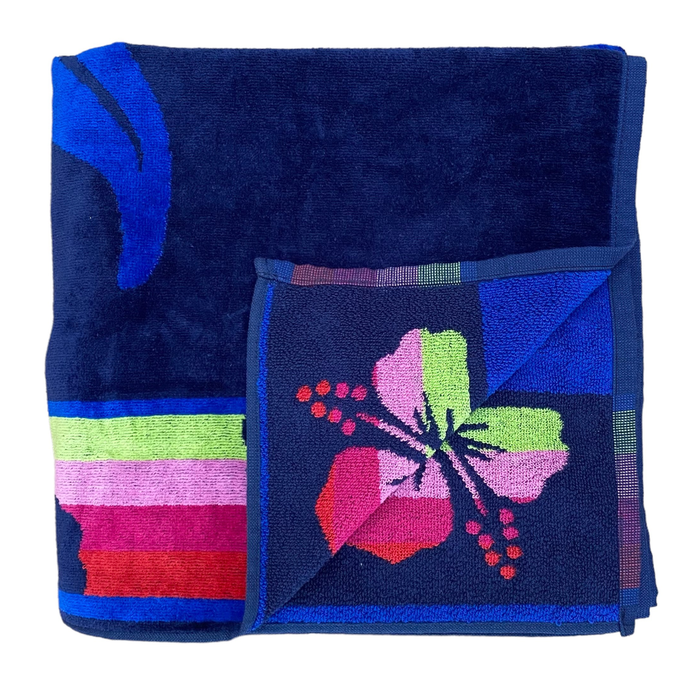 Le Comptoir De La Plage Serviette De Plage éponge Velours Jacquard Vegas - Taille XL