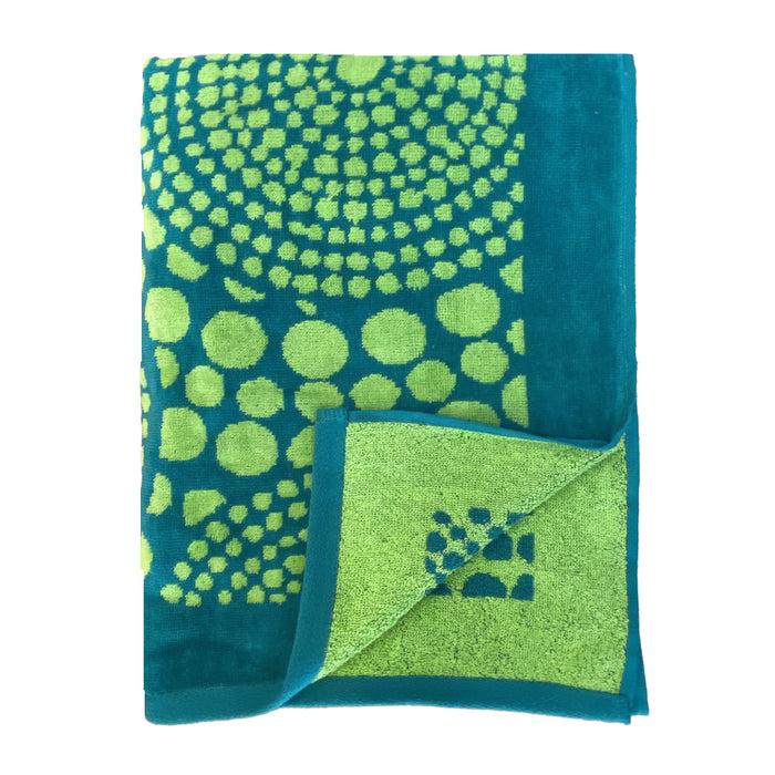 Le Comptoir De La Plage Serviette De Plage éponge Velours Jacquard Waktu - Taille L 90x170cm