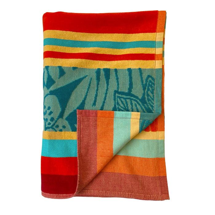 Le Comptoir De La Plage Serviette De Plage éponge Velours Jacquard Zebrina - Taille L