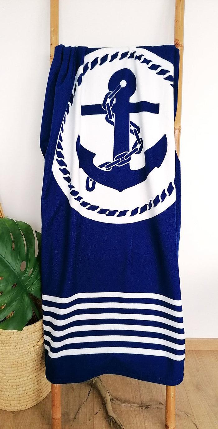 Le Comptoir De La Plage Serviette De Plage Microfibre 100% Polyester Calais