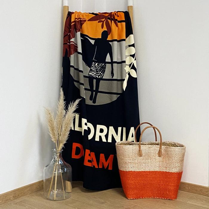Le Comptoir De La Plage Serviette De Plage Microfibre 100% Polyester Malibu Dream