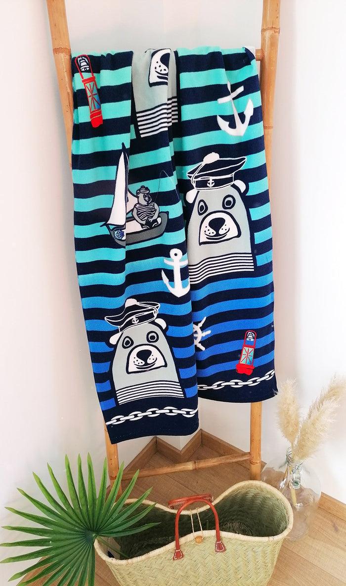 Le Comptoir De La Plage Serviette De Plage Microfibre 100% Polyester Teddy