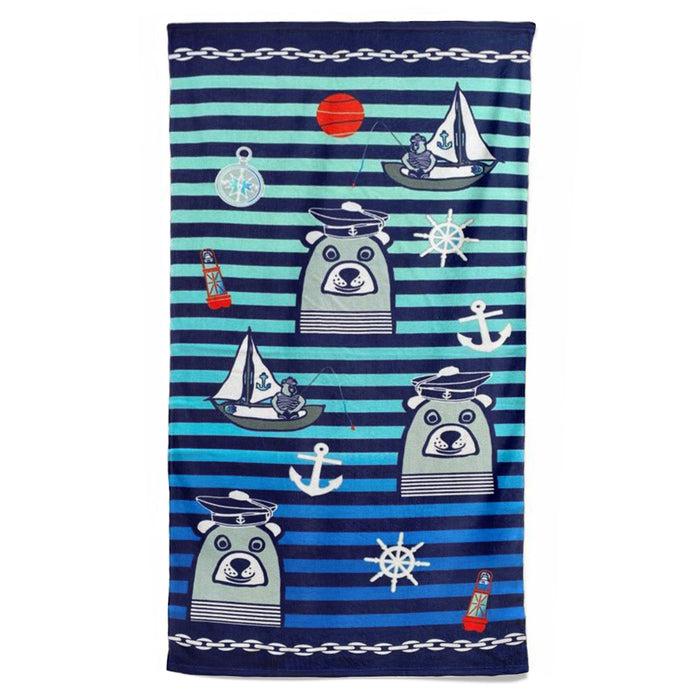 le comptoir de la plage Serviette de plage microfibre 100% polyester Teddy