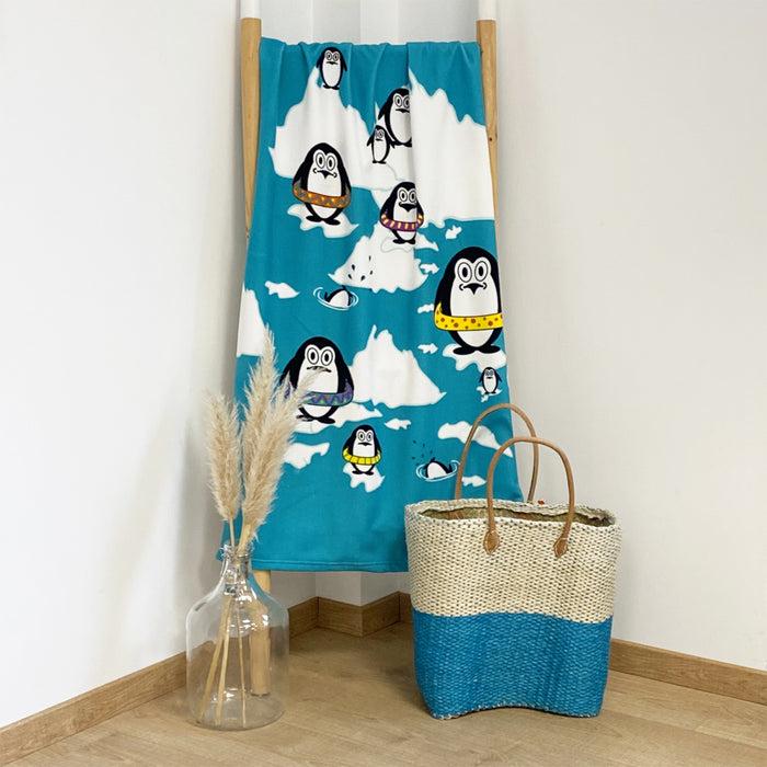 Le Comptoir De La Plage Serviette De Plage Microfibre Artic 70x140cm