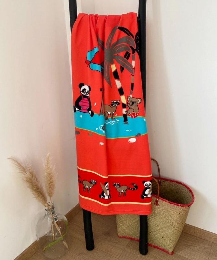 Le Comptoir De La Plage Serviette De Plage Microfibre Baignade 70x140cm