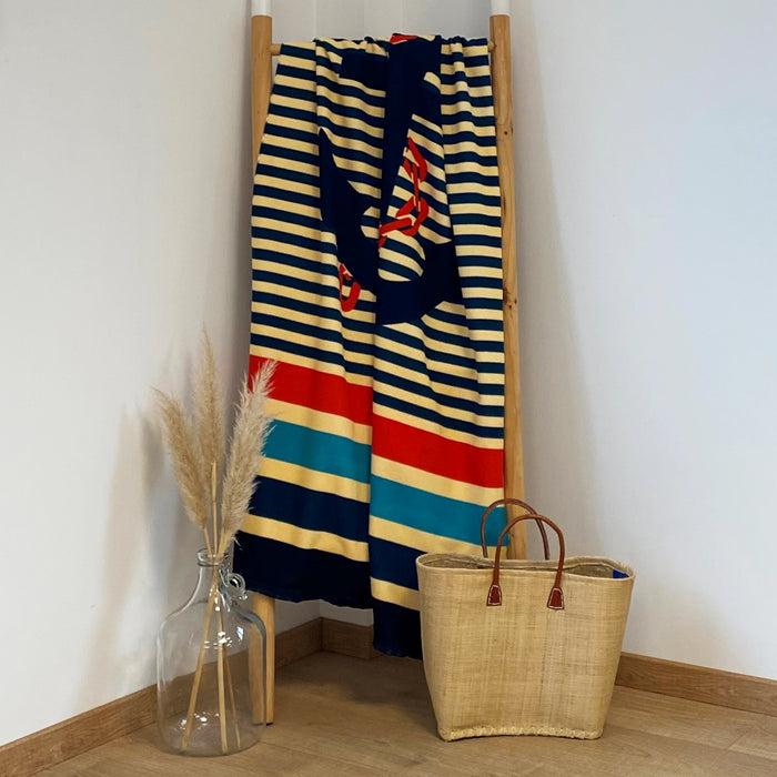 Le Comptoir De La Plage Serviette De Plage Microfibre Baltimore 90x170cm