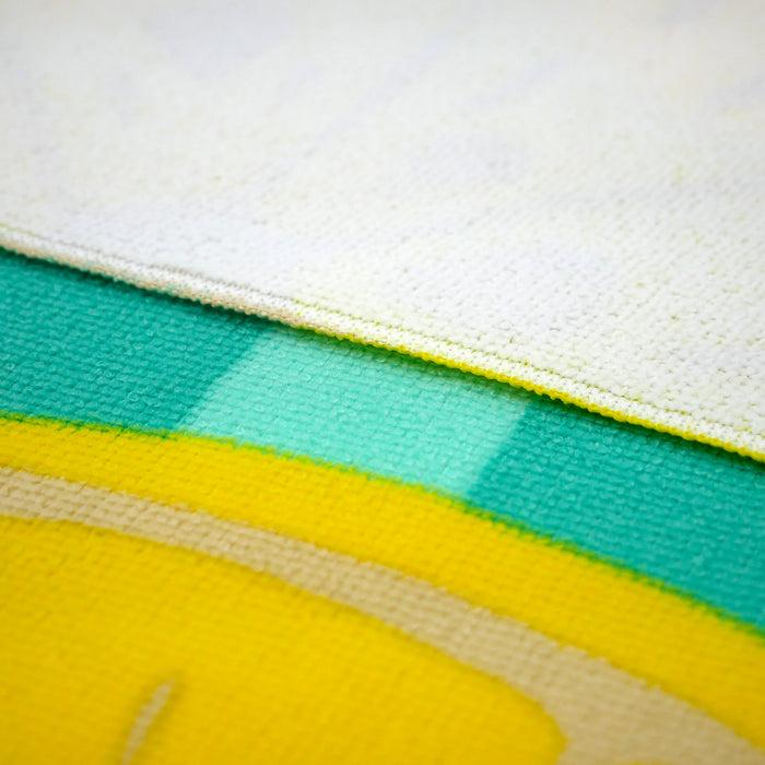 Le Comptoir De La Plage Serviette De Plage Microfibre Bleu 75x150 220g/m² - Pop-Citron