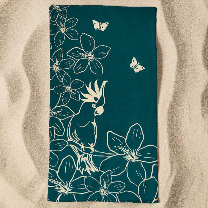 Le Comptoir De La Plage Serviette De Plage Microfibre Bleu 90x170 220g/m² - Serifos