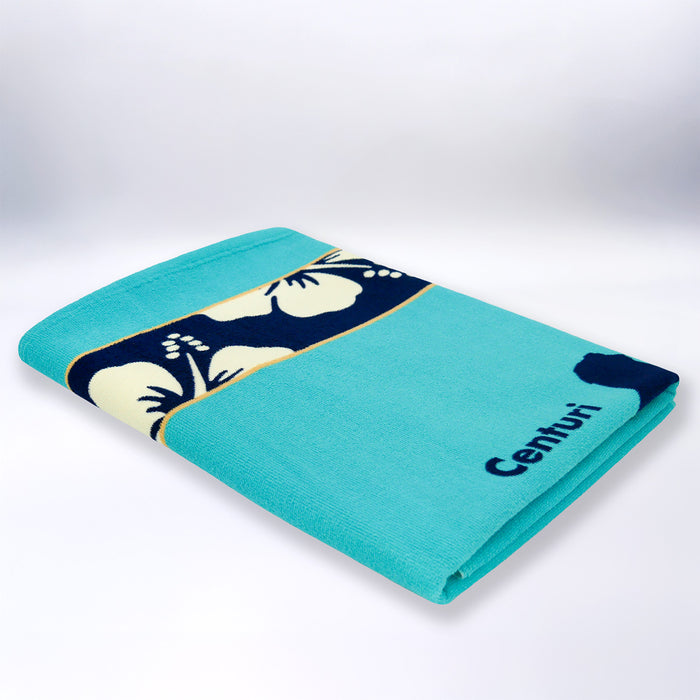 Le Comptoir De La Plage Serviette De Plage Microfibre Bleu 90x170 250g/m² - Olzo