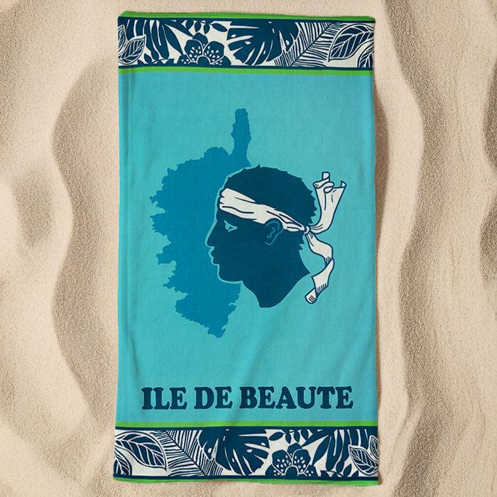 Le Comptoir De La Plage Serviette De Plage Microfibre Bleu 90x170 250g/m² - Bodri