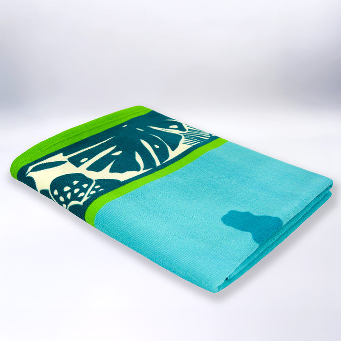 Le Comptoir De La Plage Serviette De Plage Microfibre Bleu 90x170 250g/m² - Bodri