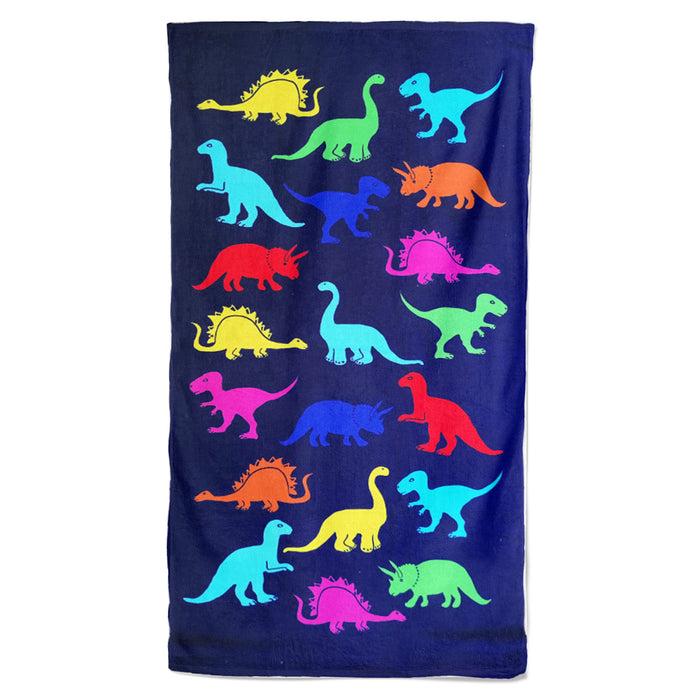 le comptoir de la plage Serviette de plage microfibre Dino 70x140cm le comptoir de la plage Serviette de plage microfibre Dino 70x140cm