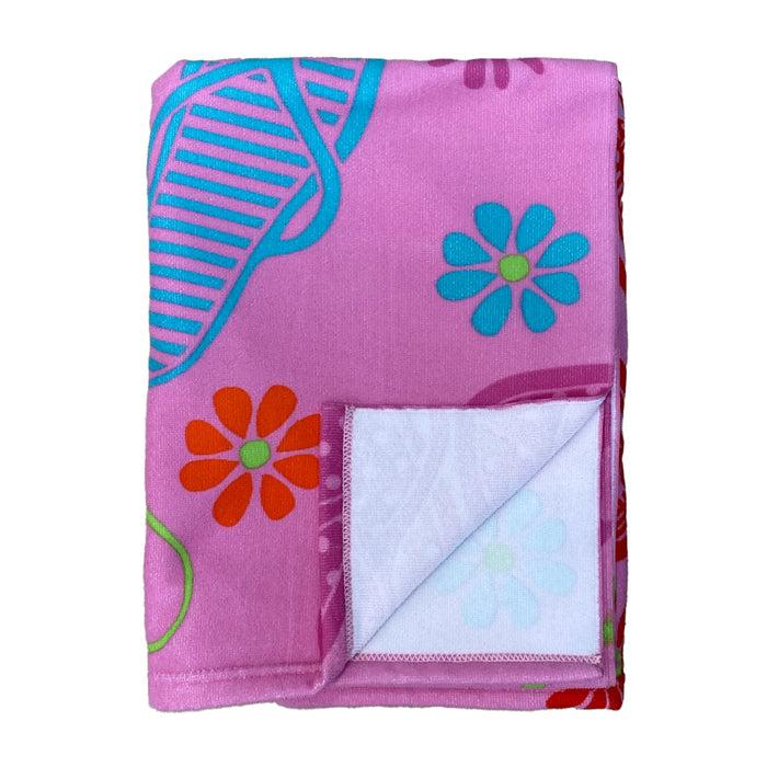 Le Comptoir De La Plage Serviette De Plage Microfibre Flip-Flop 90x170cm