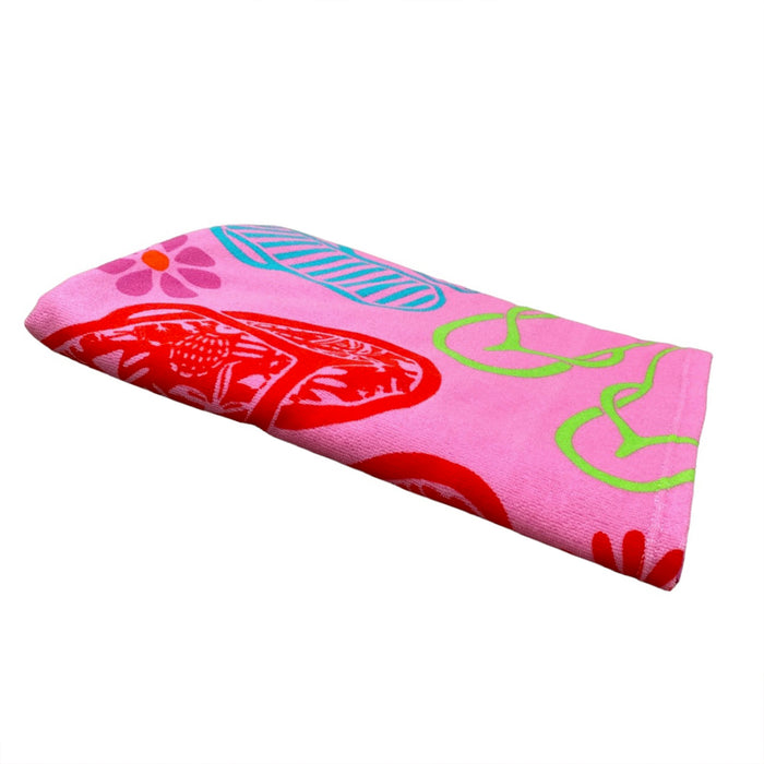 Le Comptoir De La Plage Serviette De Plage Microfibre Flip-Flop 90x170cm