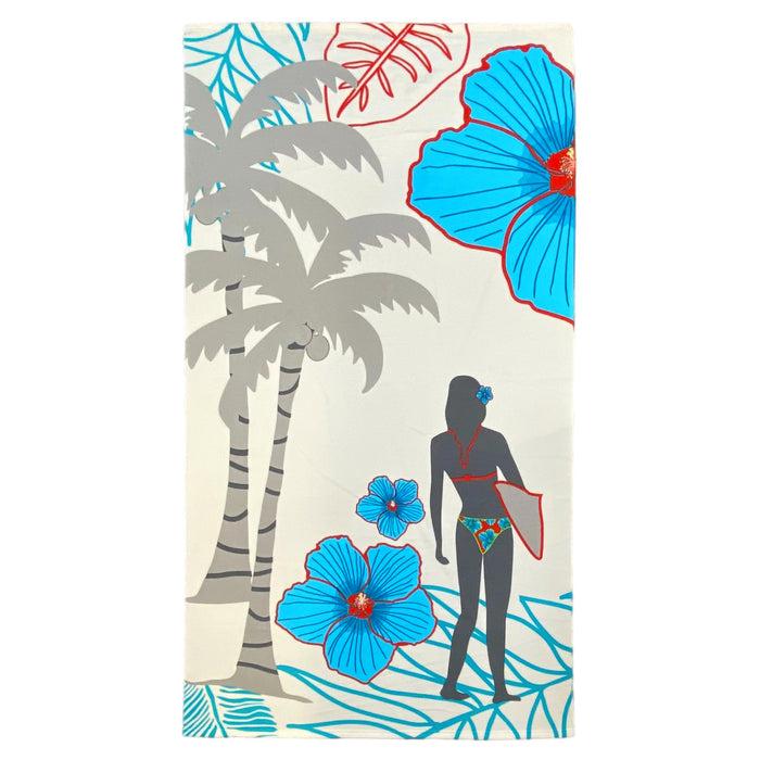 le comptoir de la plage Serviette de plage microfibre Surftime 90x170cm