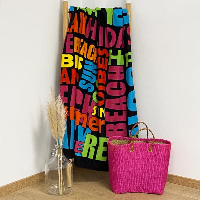 Le Comptoir De La Plage Serviette De Plage Microfibre Walton 140x170 Cm