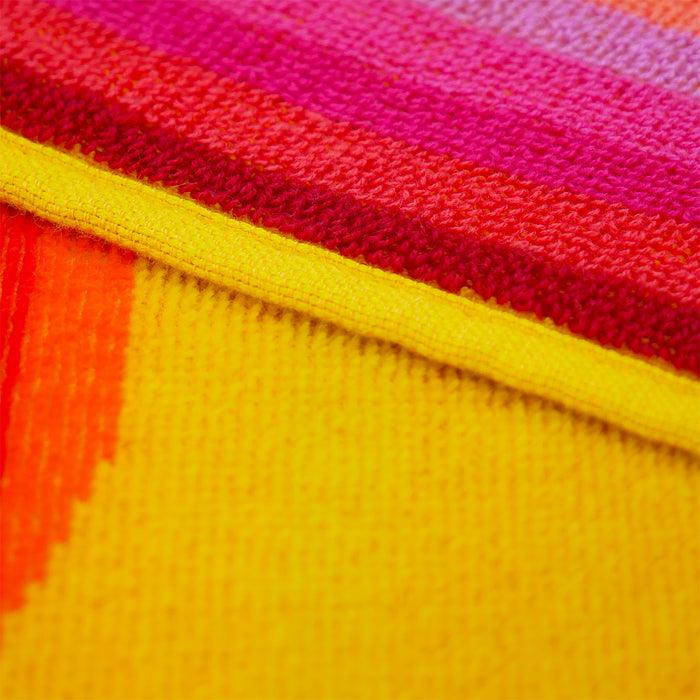 Le Comptoir De La Plage Serviette De Plage XL éponge Velours Jacquard Jaune 140x180 400g/m² - Malta