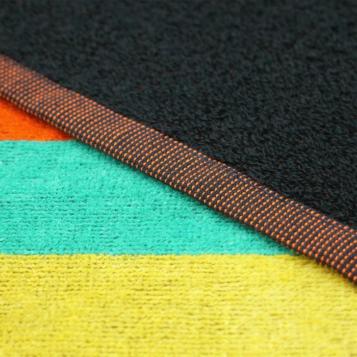 Le Comptoir De La Plage Serviette De Plage XL éponge Velours Jacquard Multicolore 140x180 400g/m² - Mondrago