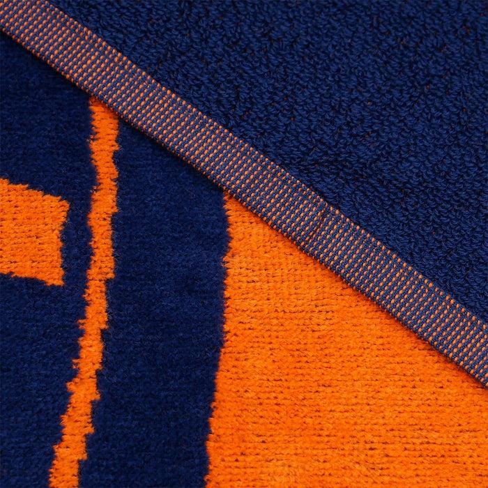 Le Comptoir De La Plage Serviette De Plage XL éponge Velours Jacquard Orange 140x180 400g/m² - Zamani