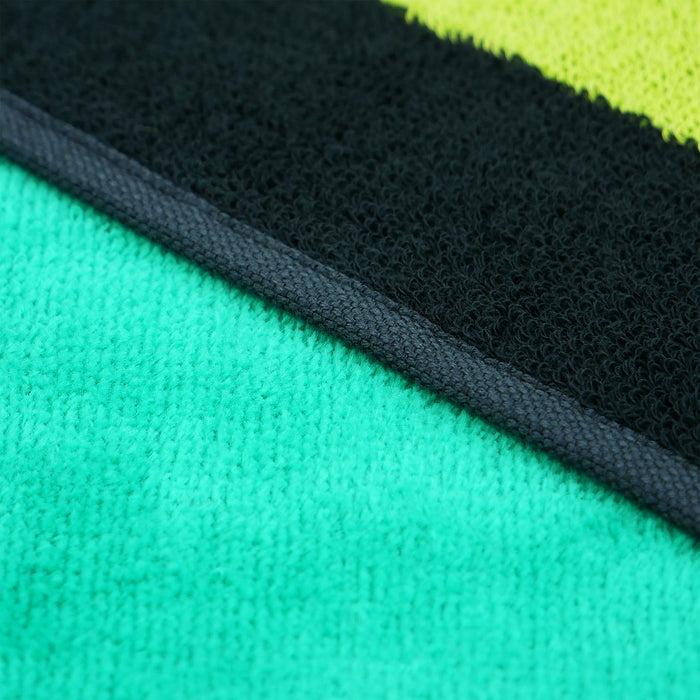 Le Comptoir De La Plage Serviette De Plage XL éponge Velours Jacquard Vert 140x180 400g/m² - Happy Men XL