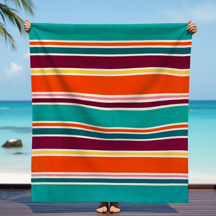 Le Comptoir De La Plage Serviette De Plage XL Microfibre Multicolore 140x170 220g/m² - Antiparos