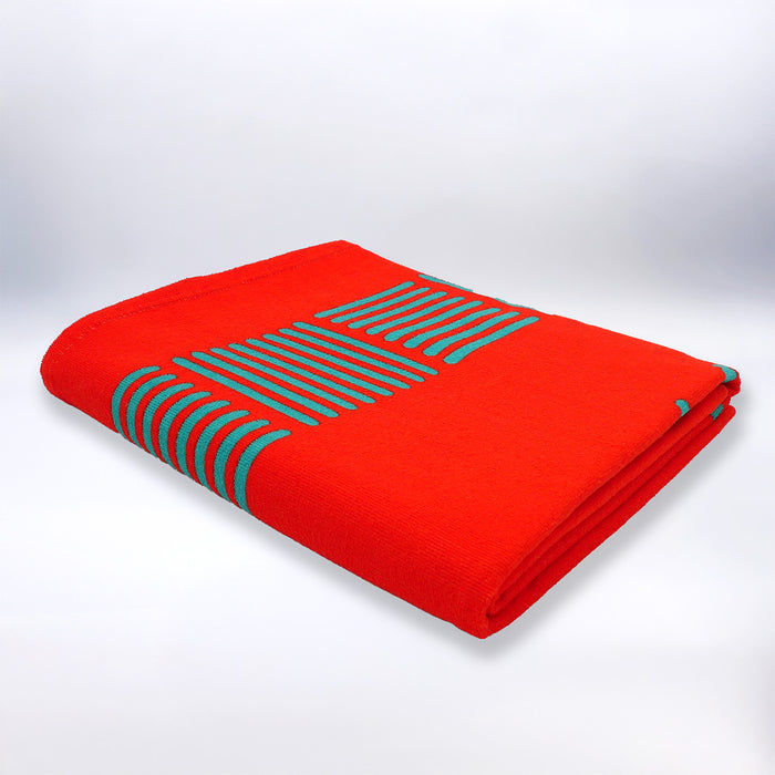 Le Comptoir De La Plage Serviette De Plage XL Microfibre Orange 140x170 220g/m² - Solari