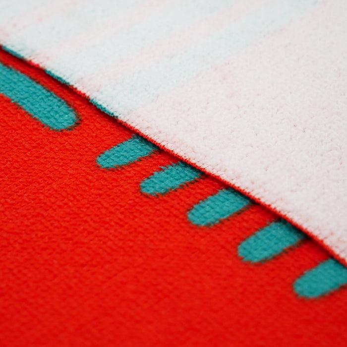 Le Comptoir De La Plage Serviette De Plage XL Microfibre Orange 140x170 220g/m² - Solari