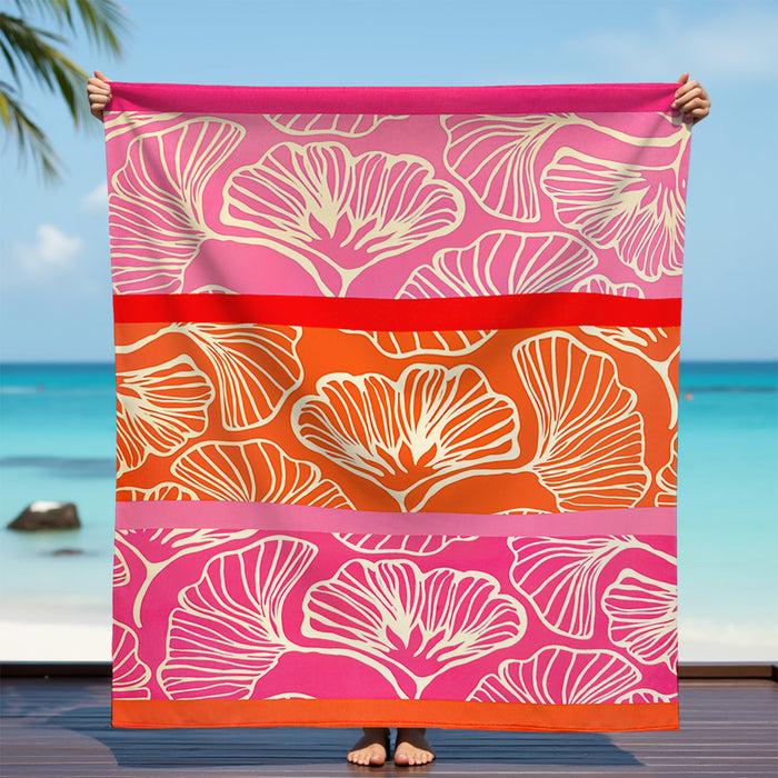 Le Comptoir De La Plage Serviette De Plage XL Microfibre Rose 140x170 220g/m² - Jinoka