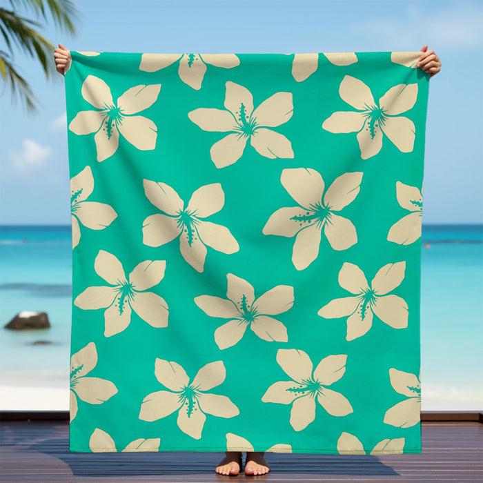 Le Comptoir De La Plage Serviette De Plage XL Microfibre Vert 140x170 220g/m² - Alyzee