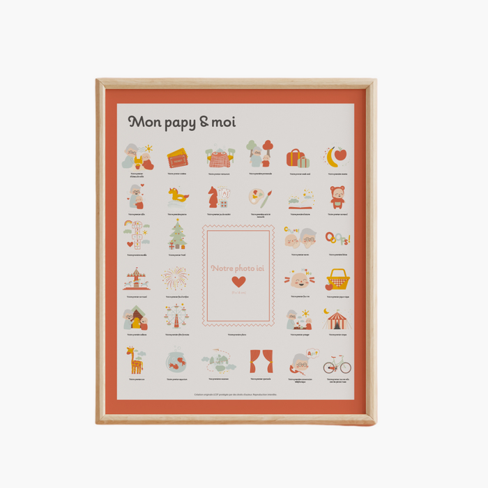 le comptoir de la plage AFFICHE "Mon papy & moi"