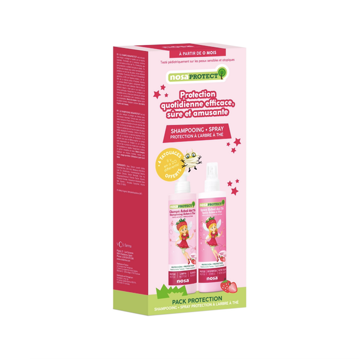 le comptoir de la plage Pack Prévention des Poux - Nosa Protect (Fraise)