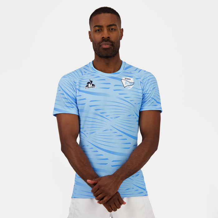 le coq sportif Aviron Bayonnais - tenue d'entrainement Maillot Pré match officiel Aviron Bayonnais Homme