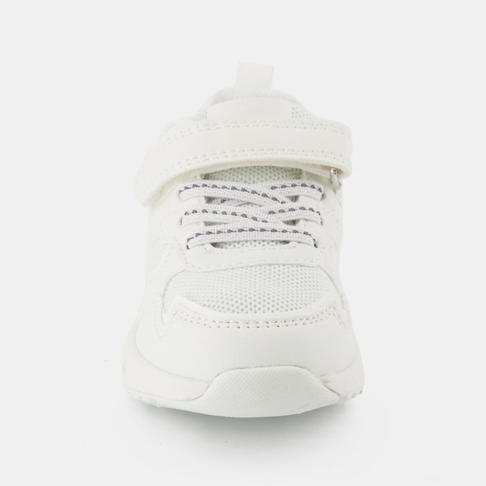 Le Coq Sportif CHAUSSURES BÉBÉ Chaussures à Scratch Blanches RUNNER Bébé