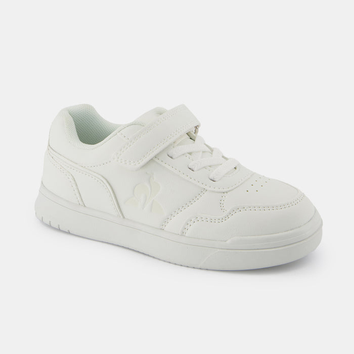 Le Coq Sportif CHAUSSURES ENFANT Chaussures à Scratch Blanches COURT BREAKER Enfant