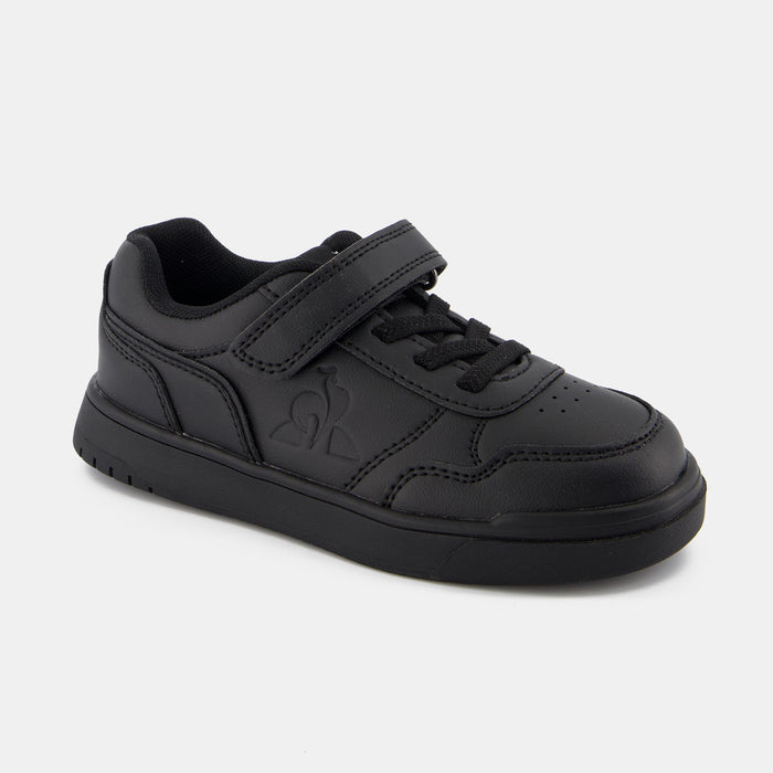 Le Coq Sportif CHAUSSURES ENFANT Chaussures à Scratch Noires COURT BREAKER Enfant