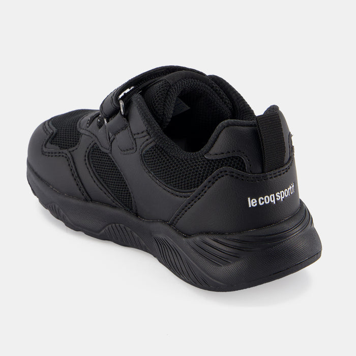 Le Coq Sportif CHAUSSURES ENFANT Chaussures à Scratch Noires RUNNER Enfant