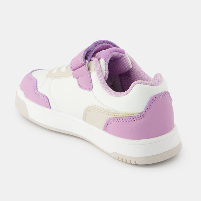 Le Coq Sportif CHAUSSURES ENFANT Chaussures à Scratch Rose COURT BREAKER Enfant