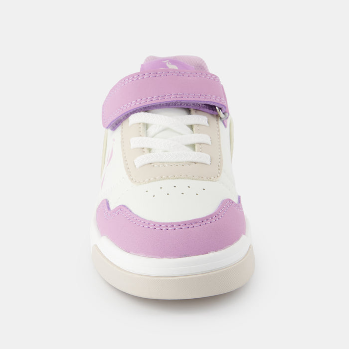 Le Coq Sportif CHAUSSURES ENFANT Chaussures à Scratch Rose COURT BREAKER Enfant