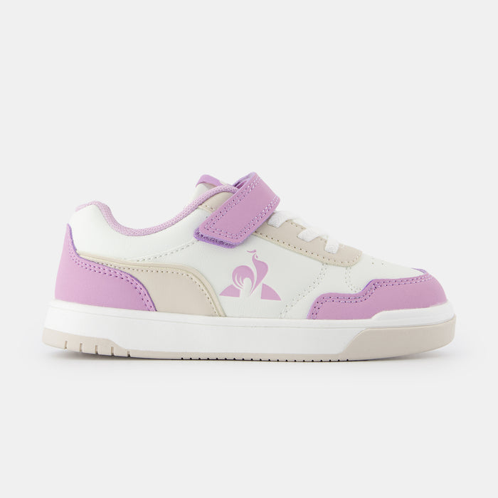 le coq sportif CHAUSSURES ENFANT Chaussures à scratch rose COURT BREAKER enfant