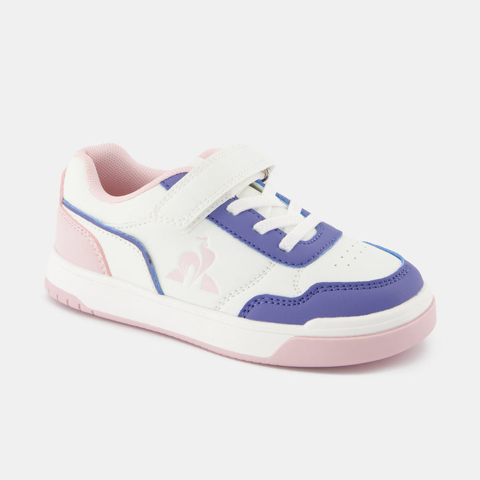 Le Coq Sportif CHAUSSURES ENFANT Chaussures à Scratch Roses COURT BREAKER Enfant