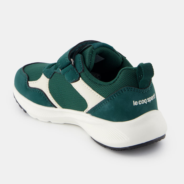 Le Coq Sportif CHAUSSURES ENFANT Chaussures à Scratch Vertes Et Beiges R500 Enfant