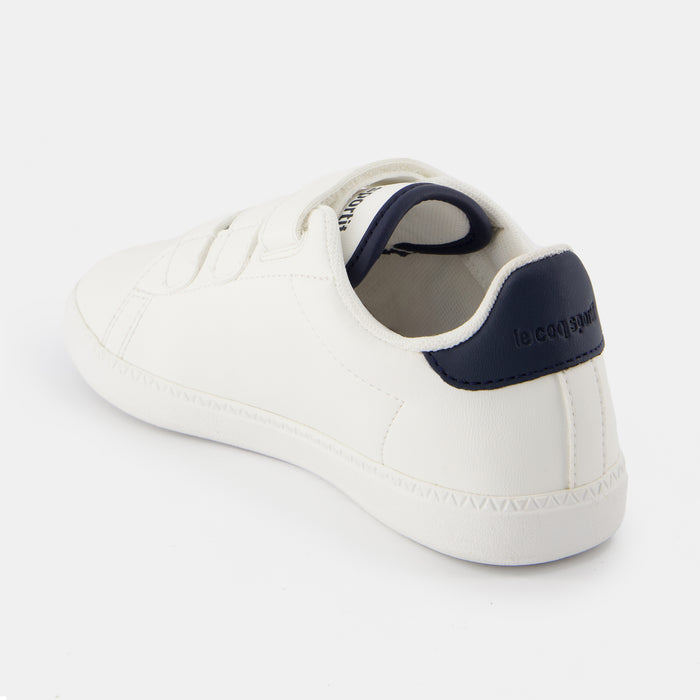 Le Coq Sportif CHAUSSURES ENFANT Chaussures Blanches à Scratch COURTSET_2 Enfant