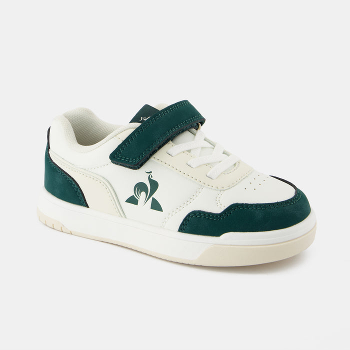 Le Coq Sportif CHAUSSURES ENFANT Chaussures Vertes Et Beiges COURT BREAKER Enfant
