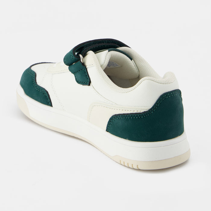 Le Coq Sportif CHAUSSURES ENFANT Chaussures Vertes Et Beiges COURT BREAKER Enfant