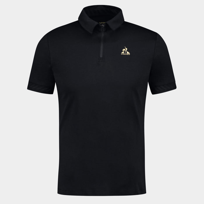 le coq sportif Coq d'Or Polo col zippé Homme en interlock 240g coton