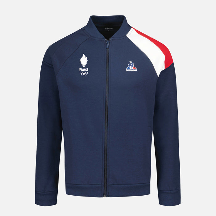 Le Coq Sportif Équipe De France Olympique Sweat Zippé Homme