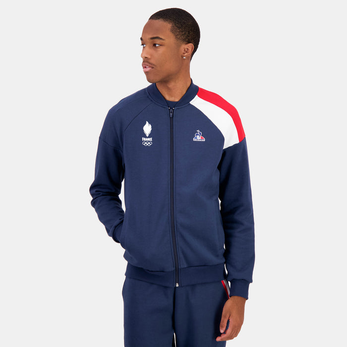 le coq sportif Équipe de France Olympique Sweat zippé Homme