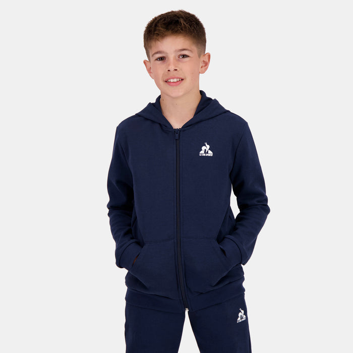 le coq sportif Essentiels Sweat zippé à capuche Enfant