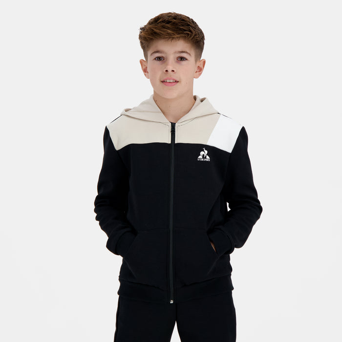 le coq sportif Essentiels Sweat zippé à capuche Enfant