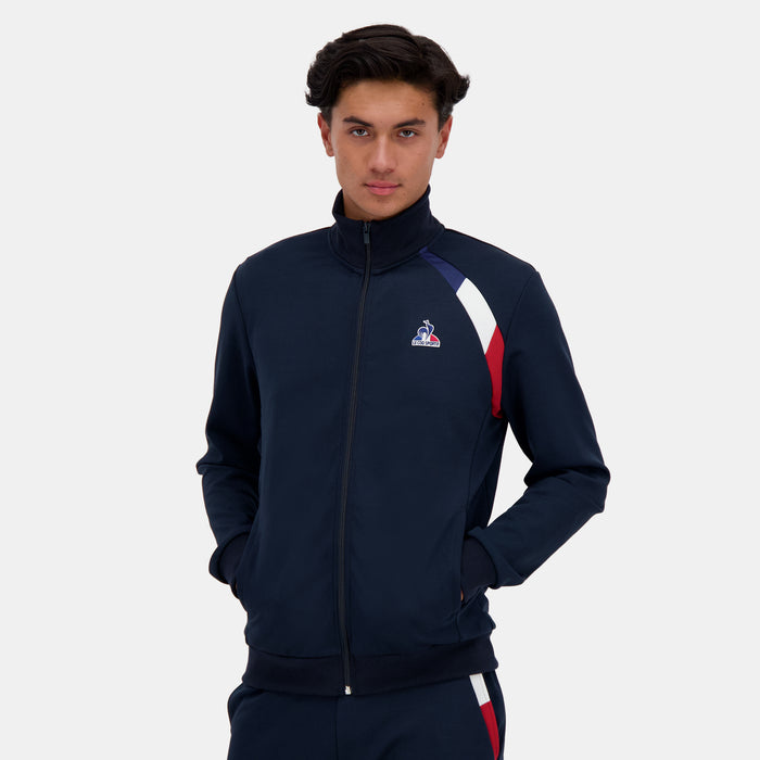 le coq sportif Tricolore Sweat zippé Homme